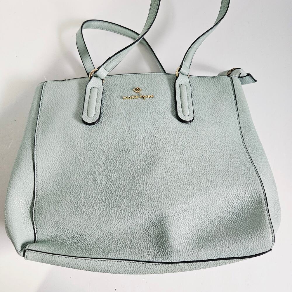 Nanette Lepore Purse Light Aqua Teal Minimalist Shoulder Bag Casual Summer
